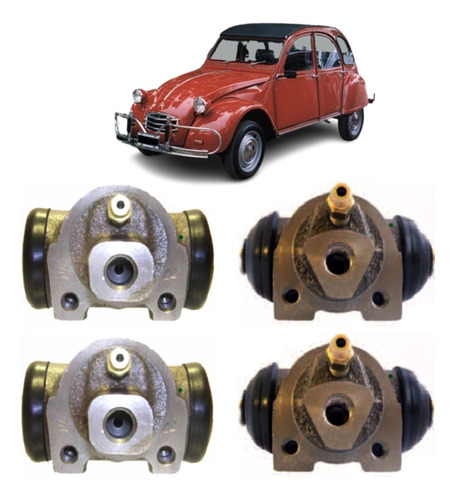 Kit Cilindros De Freno 2 Delanteros + 2 Traseros Citroen 3cv