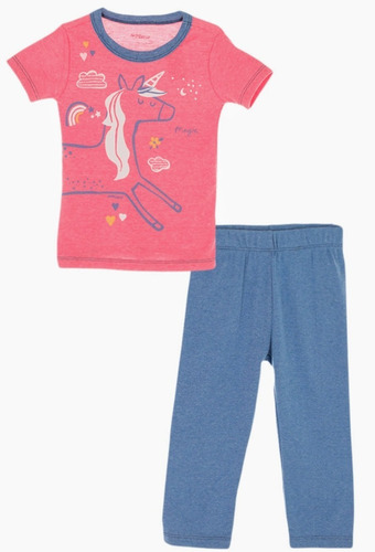Pijama Conjunto Para Niña Bebe Unicornio 2 Años 