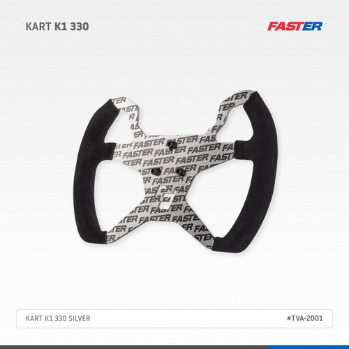 Volante Faster Kart K1 330 Silver Faster By Collino Full
