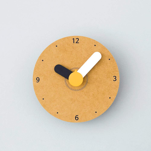 Modirnation Reloj Pared Retro Moderno Madera  Mini  Sencillo