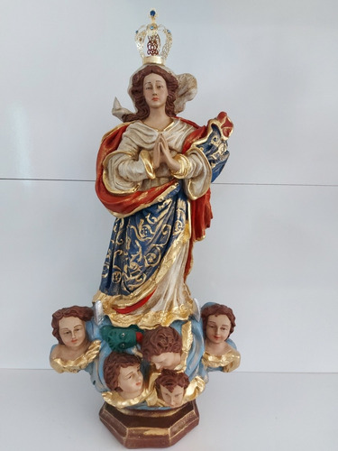 Imagem Nossa Senhora Da Conceição Resina 55cm Com Coroa