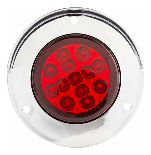 Plafón Lateral 13 Leds Fijo Estrobo Rojo Visera Tunelight