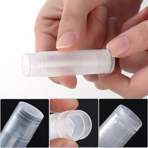 50pz Tubo Envase Balsamo Labial Vacio.diy Hacer Lápiz Labial
