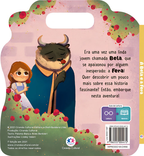 A Bela e a Fera, de Blanca Alves Barbieri, Paloma. Lendo por aí Editorial Ciranda Cultural Editora E Distribuidora Ltda., capa mole em português, 2022