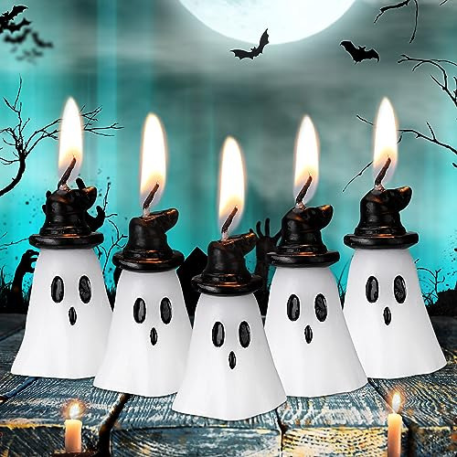 10 Piezas De Halloween Velas Fantasma Queman Velas 8z1tx