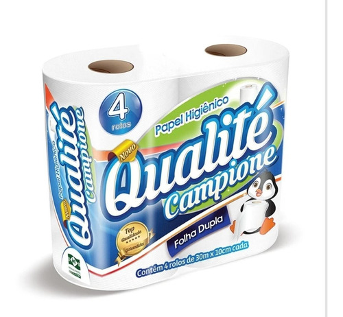 Papel Higienico Fl Dupla Qualite Fardo C/ 64 Rls 30 Mts