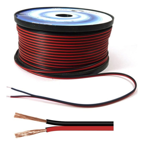 2x Cable Paralelo Rojo Negro 2x18awg Cca Precio 2 Metros