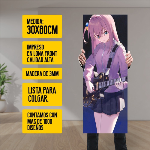 Cuadro Grande De Anime Bocchi The Rock Hitori - Animeras
