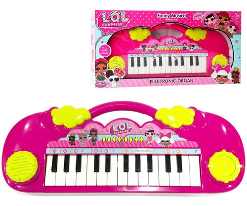 Órgano Lol Surprise Instrumento Piano Infantil Música El Rey