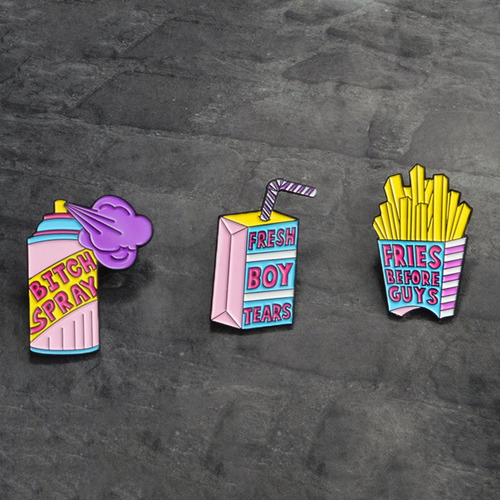 2 X 3pcs Encantadores Broches De Dibujos Animados Insignia