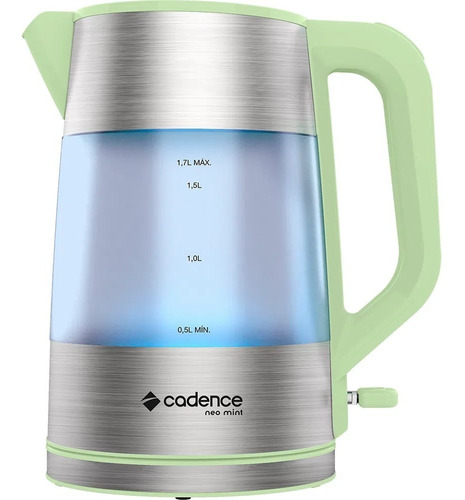 Chaleira Elétrica Cadence Neo Mint 1,7l 127v Lançamento