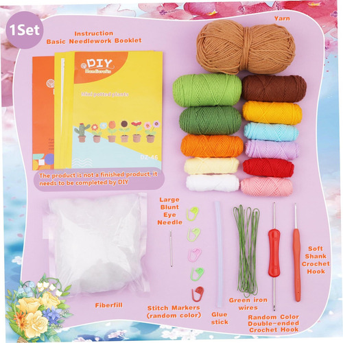 Kits De Crochet Principiantes Con Instrucciones Kit Inicio