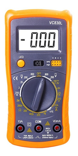 Tester Multimetro Digital Probador C/ Sonido Estuche Bateria