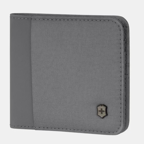 Billetera Travel Essentials Bi-fold Wallet Gris Victorinox Diseño De La Tela Liso