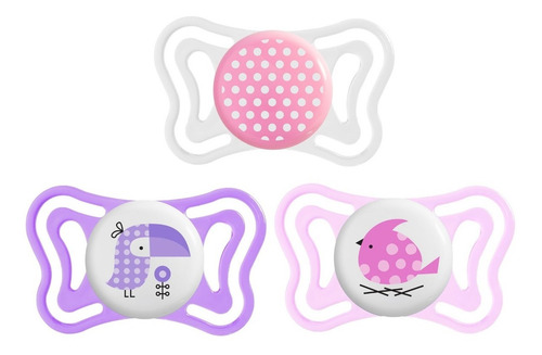 Imagen 1 de 9 de Chupete Ultra Liviano Physio Light De 2 A 6 Meses Pack X 2
