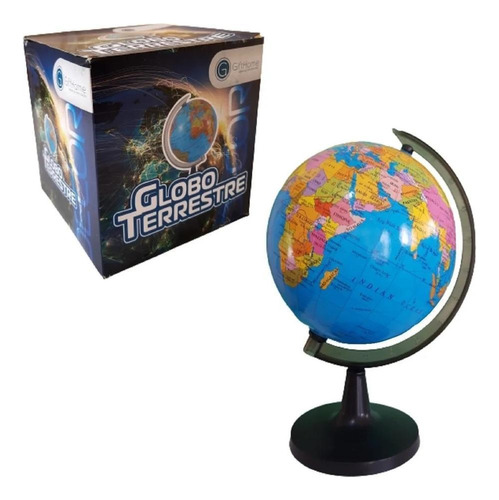 Globo Terrestre Mapa Mundi Escolar Giratorio 23cm De Mesa