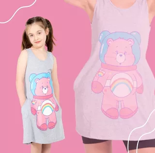 Vestido Nena Solero Corto De Niñas Con Personajes Animados