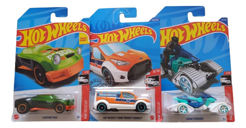 Pack 3 Rescue - Hot Wheels