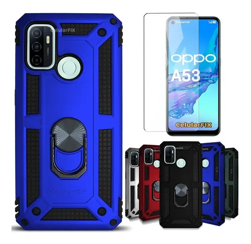 Funda OPPO A53/A53s - TPU Antigolpes Con Protección En Bordes (azul)