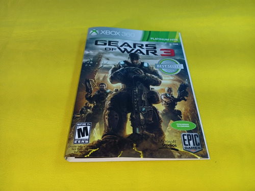 Portada Original Gears Of War 3 Platinum Hits Xbox 360