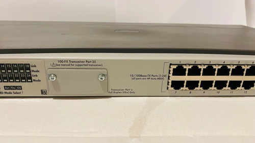 Switch Hp Procurve 2124 De 24ptos (Usado)