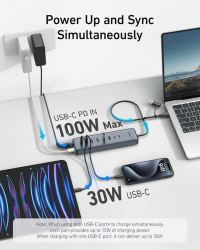 Anker Hub Usb-c 11 En 1, Concentrador De Datos 10 Gbps