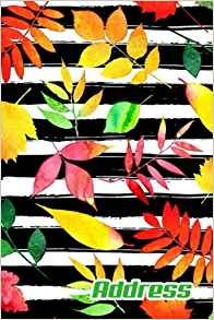 Address Address Book (vol B42) Nature Leaf Colorful Design G