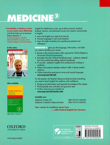 Oxford English For Careers - Medicine 2 - St - Mccarter Sam