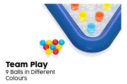 Juego De Pelota Inflable Para Piscina 105 X 79 Cm Azul Color Nombre Del Diseño