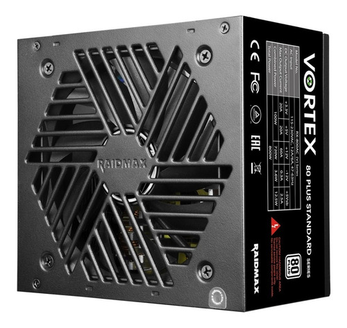 Fuente De Poder Raidmax Rx-500af Vortex 80 Plus Bronze 500w Color Negro