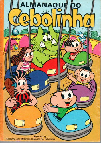 Almanaque Do Cebolinha N° 16 - 84 Páginas Em Português - Editora Globo - Formato 13,5 X 19 - Capa Mole - 1992 - Bonellihq Cx443 E21