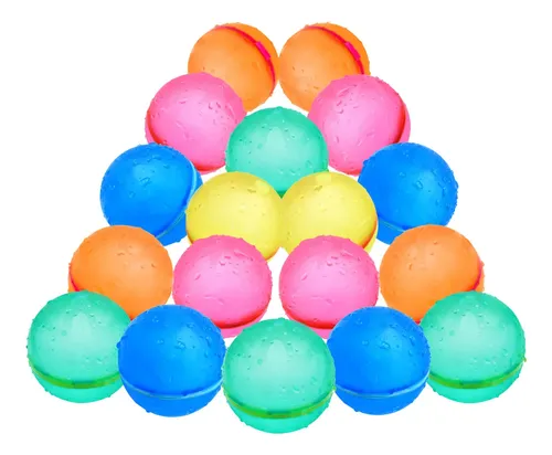 Lot 20 Bombes à Eau Réutilisables SOPPYCID - Magnétiques, Auto-scellantes, En Silicone - Piscine/plage - Dès 3 Ans
