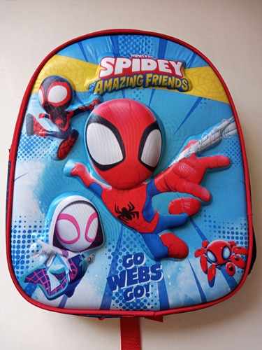 Mochila Escolar A4 Niño/ Niños/ Spiderman/ Hombre Araña