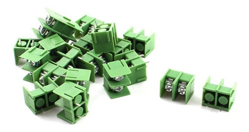 Pack X10 Bornera Apilable Pcb Paso 7.62mm 2 Bornes 20a 300v