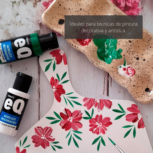 Set 24 Pinturas Acrílicas Eq Arte X 50cc