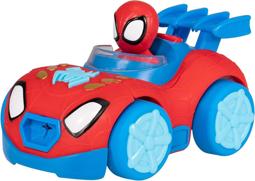 Vehículo Transformable De 20 Cm Con Spider-man Y Amigos