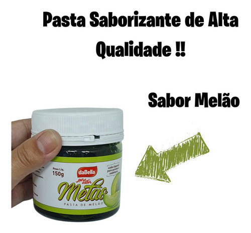 Pasta Saborizante Puro Sabor Melão Dabella 150g Essência