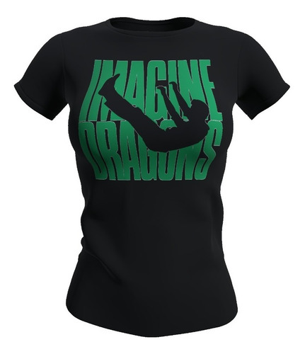 Polera Negra Mujer Imagine Dragons Mercury, 100% Algodón