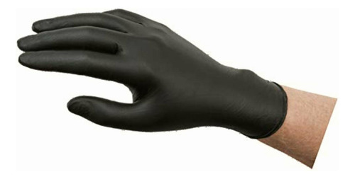 Microflex 93-252 Guante Desechable De Nitrilo Negro, Sin