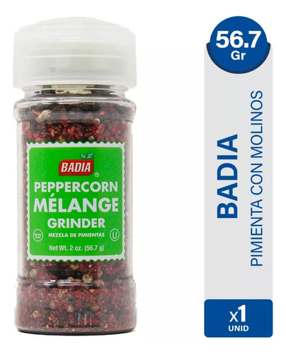 Pimientas Con Molinillo Mezcla Badia Libre De Gluten Kosher
