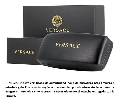 Anteojos Armazón Recetados Versace Biggie Ve332u Red + Rojo Ferrari | Medium 54mm