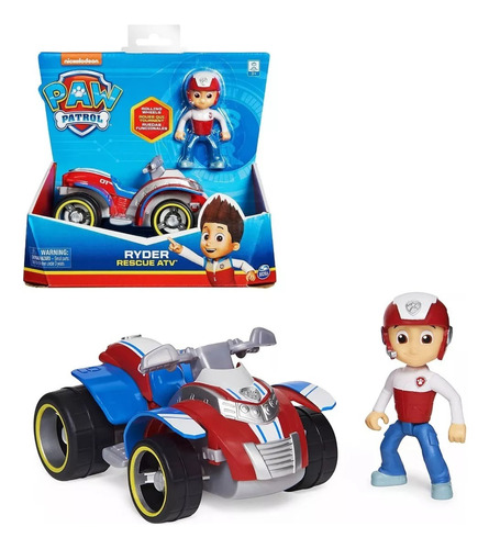 Paw Patrol Ryder's Figura + Mas Auto