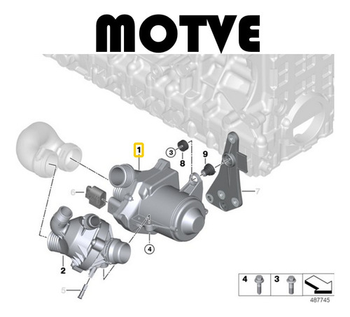 11517586925 Bomba De Agua Electrica Bmw 1/3/5/7/x3/x5/z4