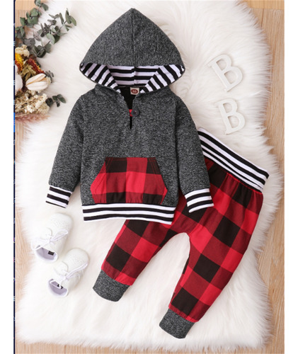 Conjunto De Ropa Para Bebé Niño Suéter Manga Larga