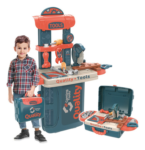 Bancada Maleta De Ferramentas Infantil Top Tools Replay Kids