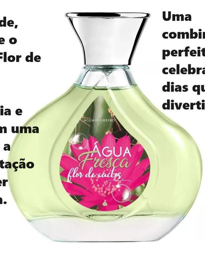 Deo Colônia Água Fresca Flor De Cactos 140ml Perfume Lançame