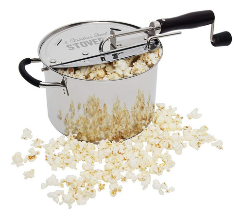 Stovepop Palomitero De Acero Inoxidable Cocina, 6 Cuart...