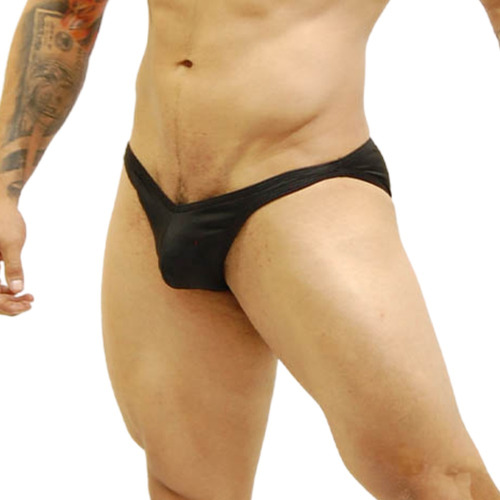 Bikini Trusa Sexy Corte Bajo Negro Hombre