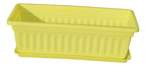 Caja De Ventana De Flores Sembradora De Plantación Amarillo