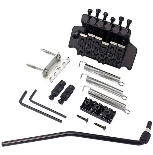 Puente Electrica Floyd Rose Set Completo Negro